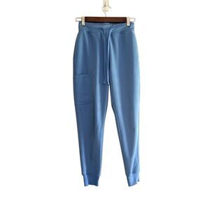 Mandala Scrub Pants High Waist Jogger Crop Blue XXS Petite Stretch Medical Nurse